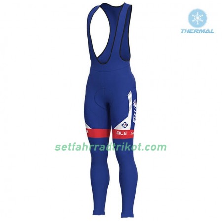 Lang Trägerhose 2018 FDJ Winter Thermal Fleece N001
